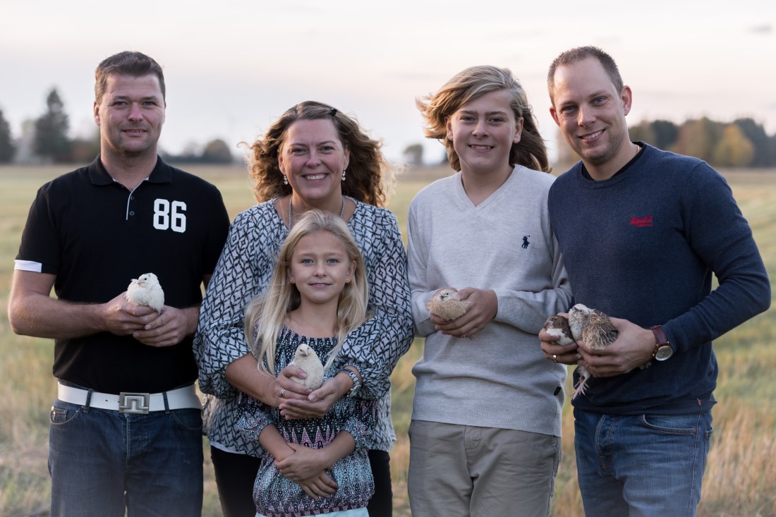 Familjen bakom Vinköl Vaktel på gården